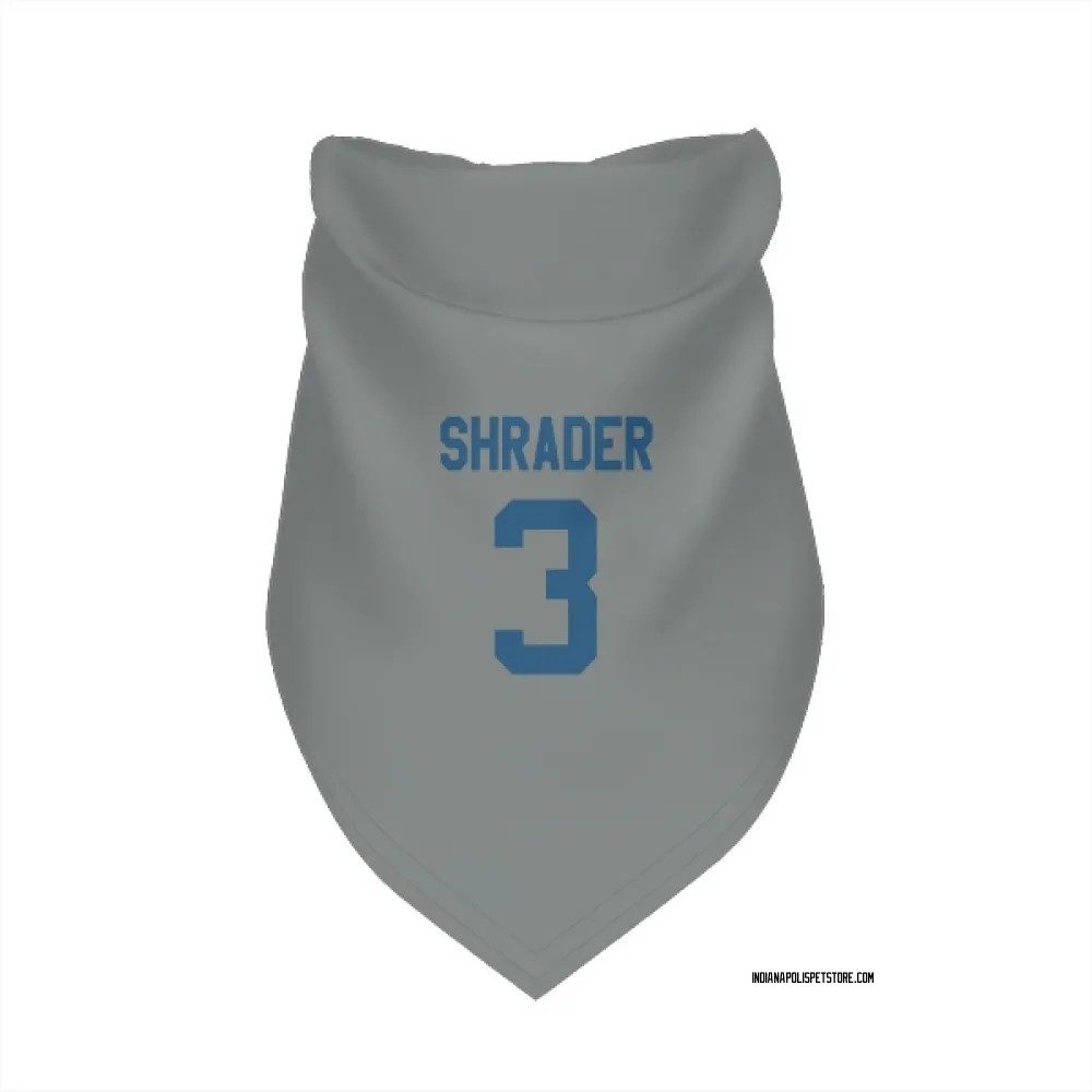 Indianapolis Colts Spencer Shrader Gray Pet Bandana for Dog & Cat