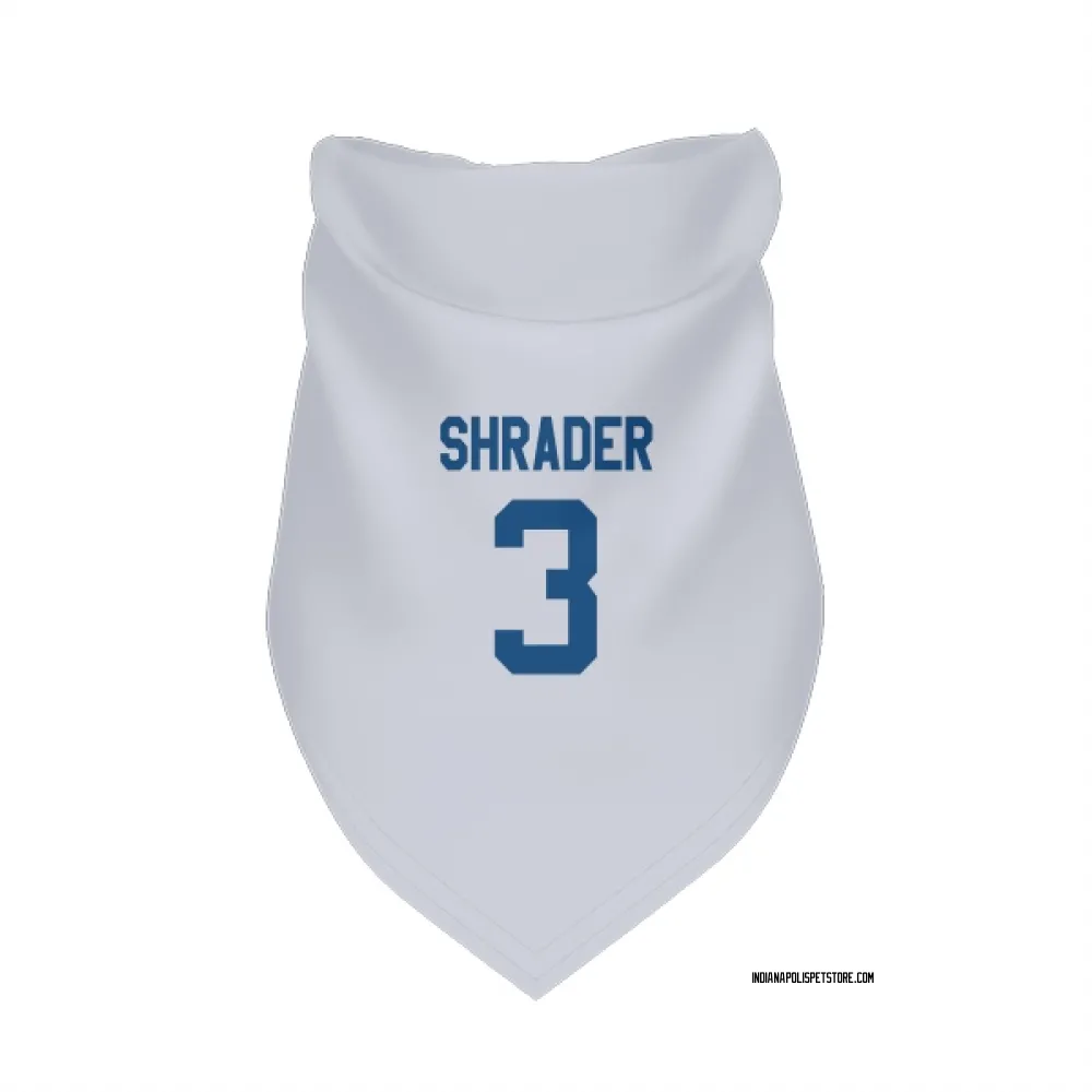 Indianapolis Colts Spencer Shrader White Pet Bandana for Dog & Cat