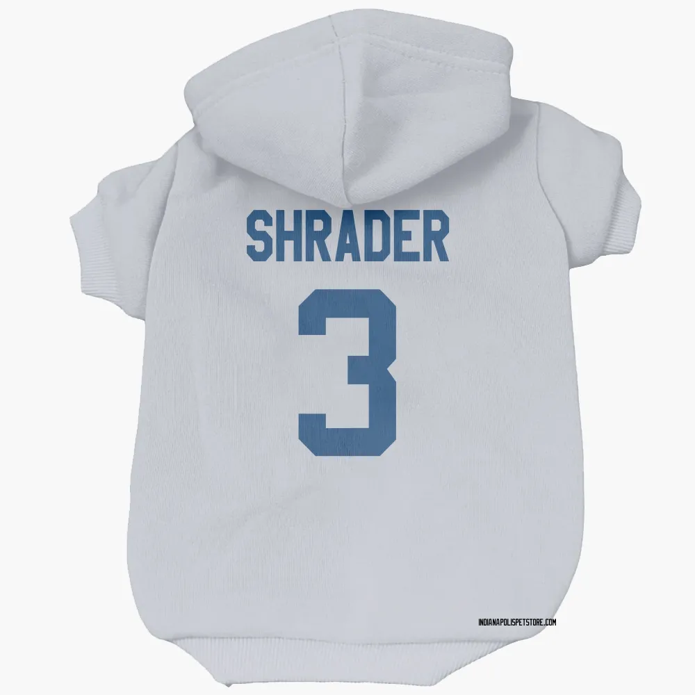 Indianapolis Colts Spencer Shrader White Pet Hoodie for Dog & Cat