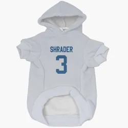 Indianapolis Colts Spencer Shrader White Pet Hoodie for Dog & Cat