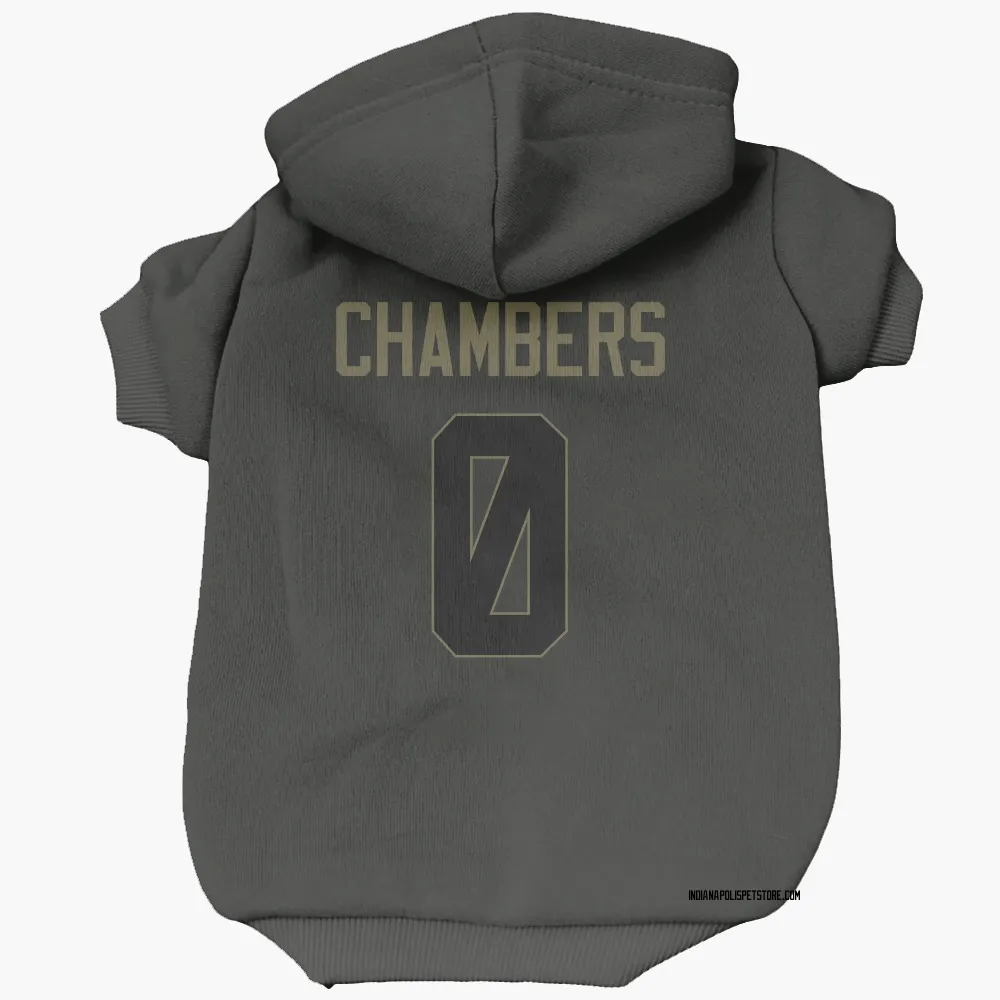 Indianapolis Colts Tahj Chambers Black Service Pet Hoodie for Dog & Cat