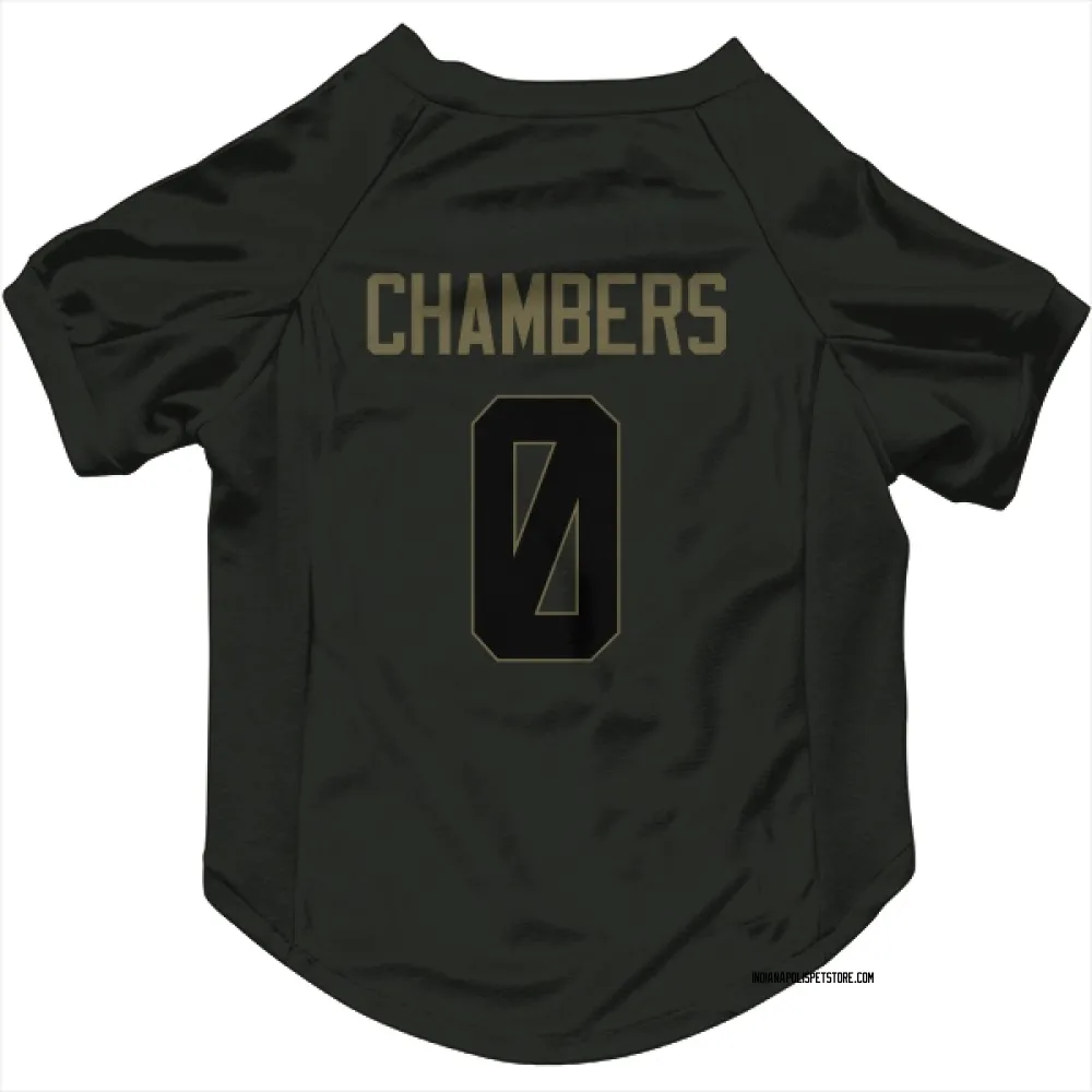 Indianapolis Colts Tahj Chambers Black Service Pet Jersey for Dog & Cat