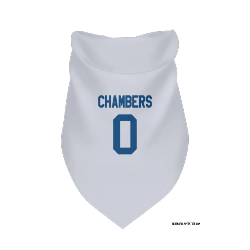 Indianapolis Colts Tahj Chambers White Pet Bandana for Dog & Cat