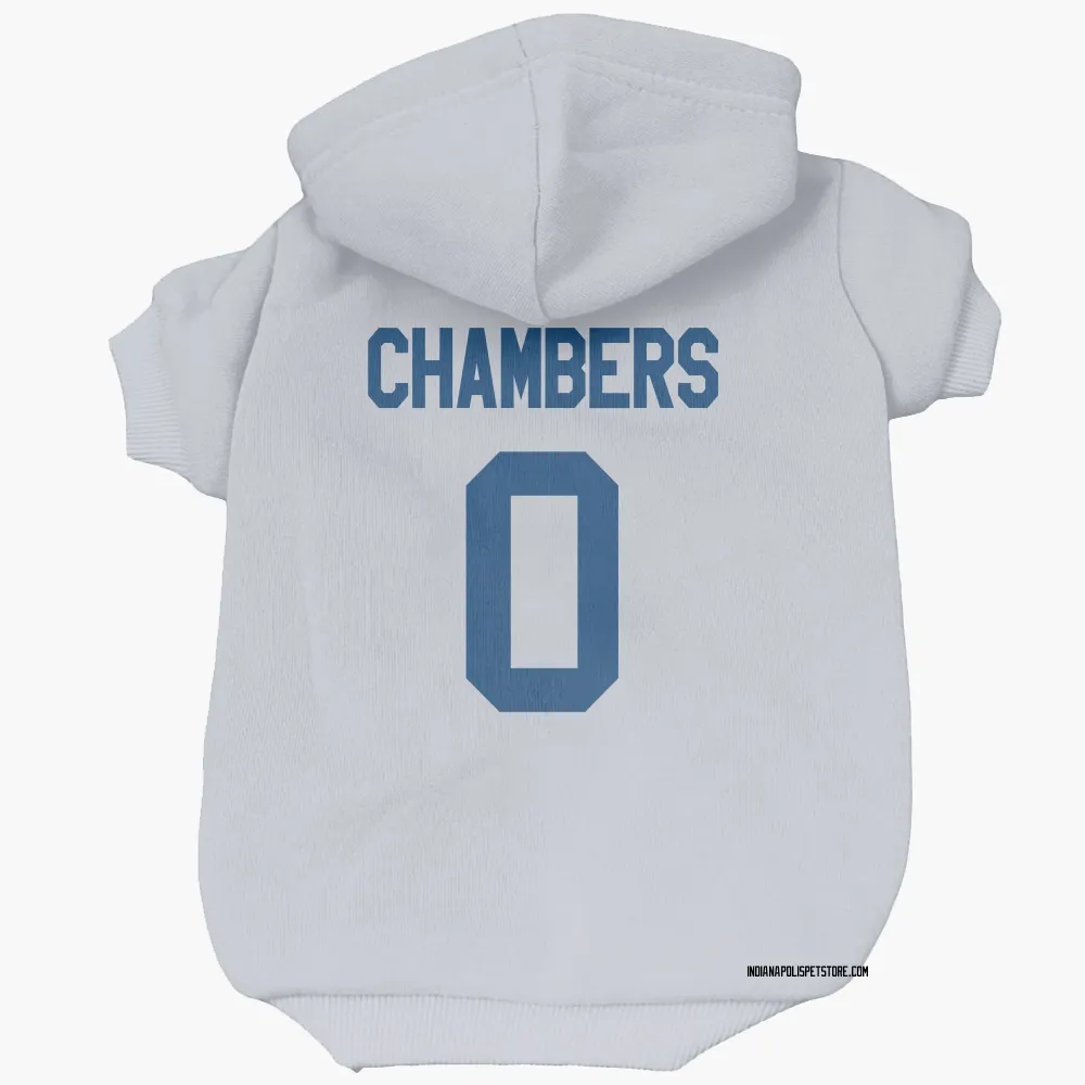 Indianapolis Colts Tahj Chambers White Pet Hoodie for Dog & Cat