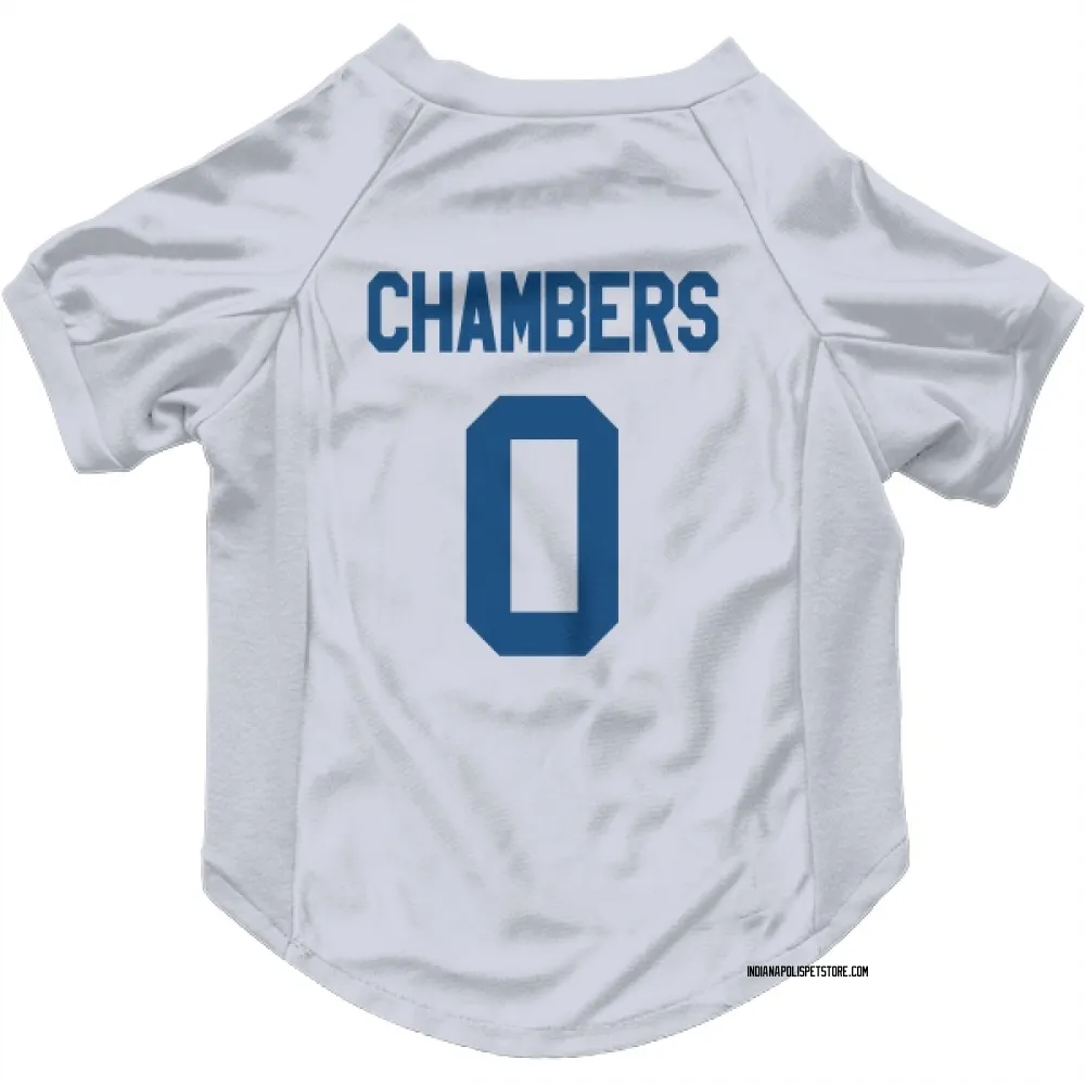 Indianapolis Colts Tahj Chambers White Pet Jersey for Dog & Cat