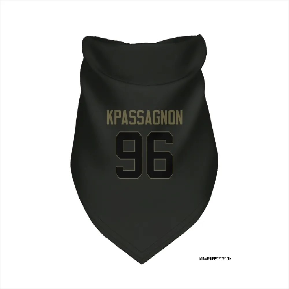 Indianapolis Colts Tanoh Kpassagnon Black Service Pet Bandana for Dog & Cat