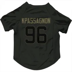 Indianapolis Colts Tanoh Kpassagnon Black Service Pet Jersey for Dog & Cat