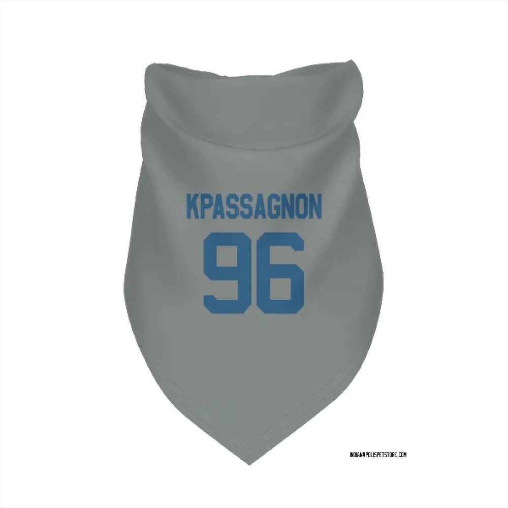 Indianapolis Colts Tanoh Kpassagnon Gray Pet Bandana for Dog & Cat