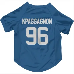 Indianapolis Colts Tanoh Kpassagnon Royal Pet Jersey for Dog & Cat
