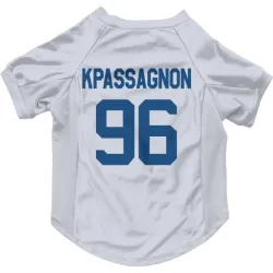 Indianapolis Colts Tanoh Kpassagnon White Pet Jersey for Dog & Cat