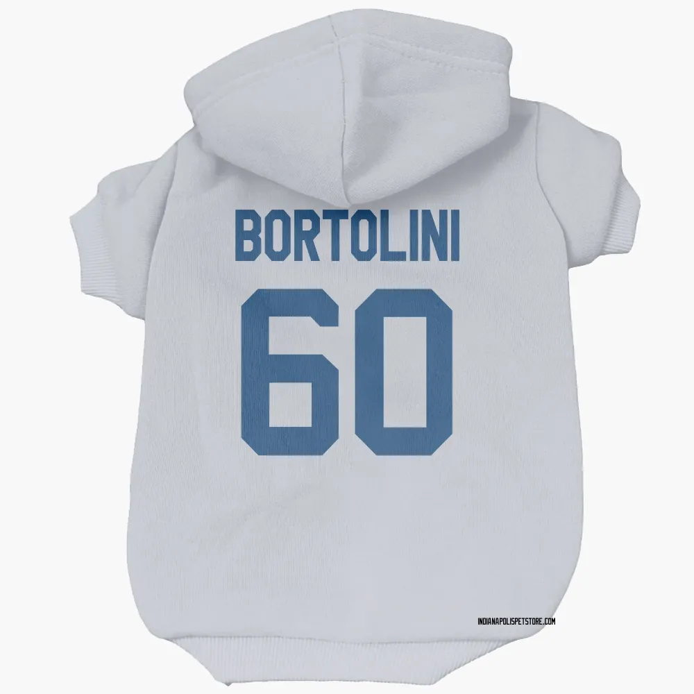 Indianapolis Colts Tanor Bortolini White Pet Hoodie for Dog & Cat