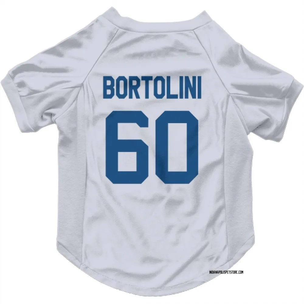 Indianapolis Colts Tanor Bortolini White Pet Jersey for Dog & Cat