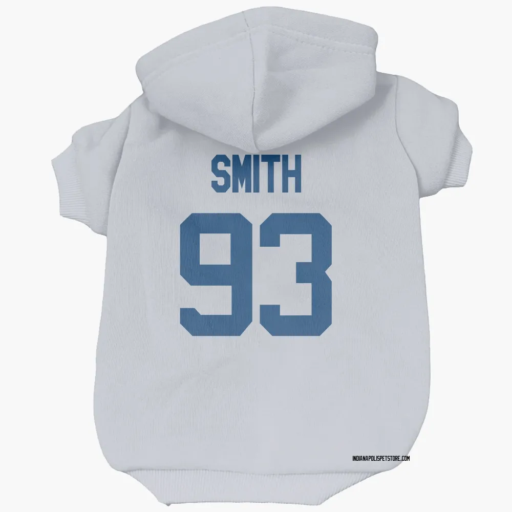 Indianapolis Colts Tim Smith White Pet Hoodie for Dog & Cat