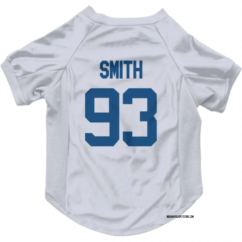 Indianapolis Colts Tim Smith White Pet Jersey for Dog & Cat