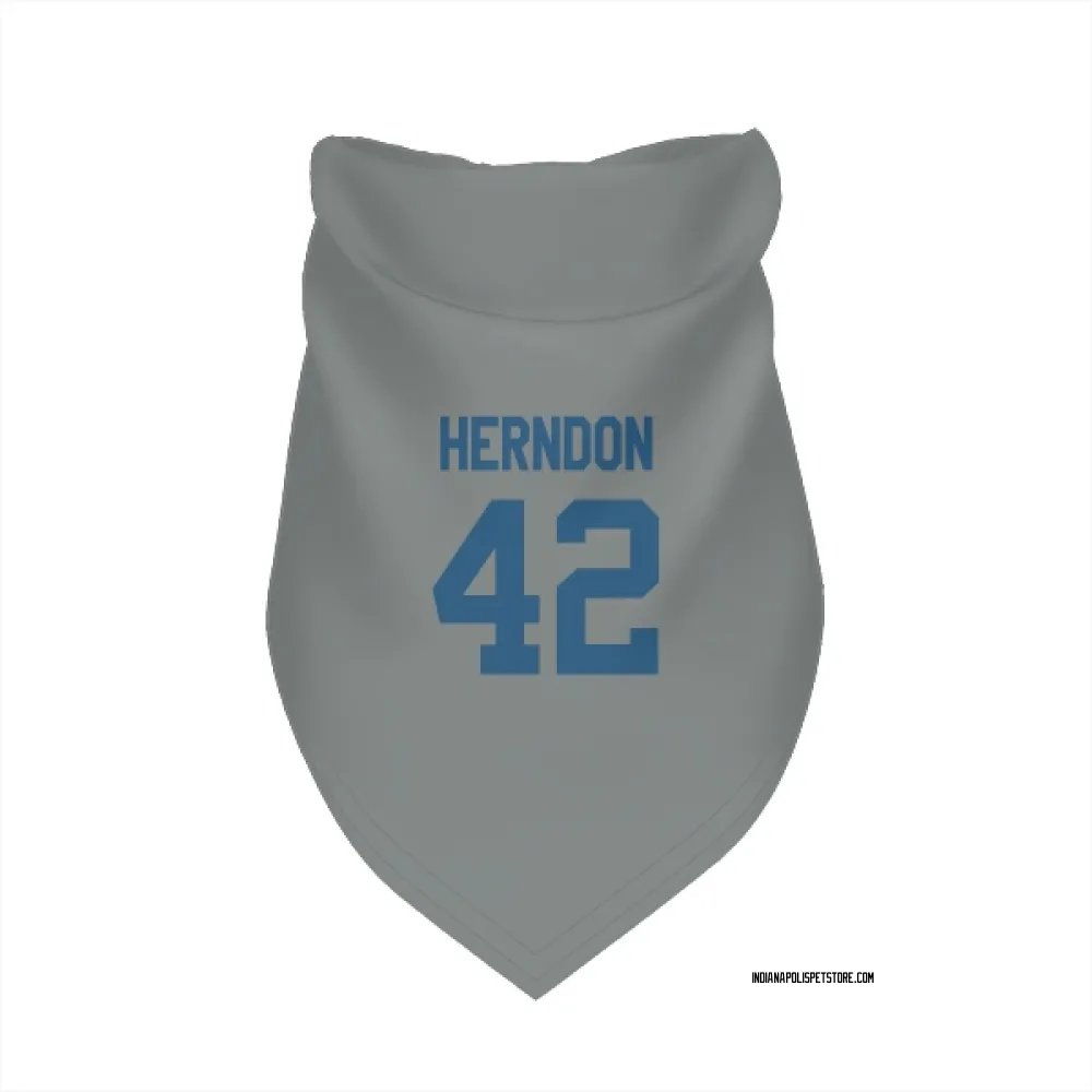 Indianapolis Colts Tre Herndon Gray Pet Bandana for Dog & Cat