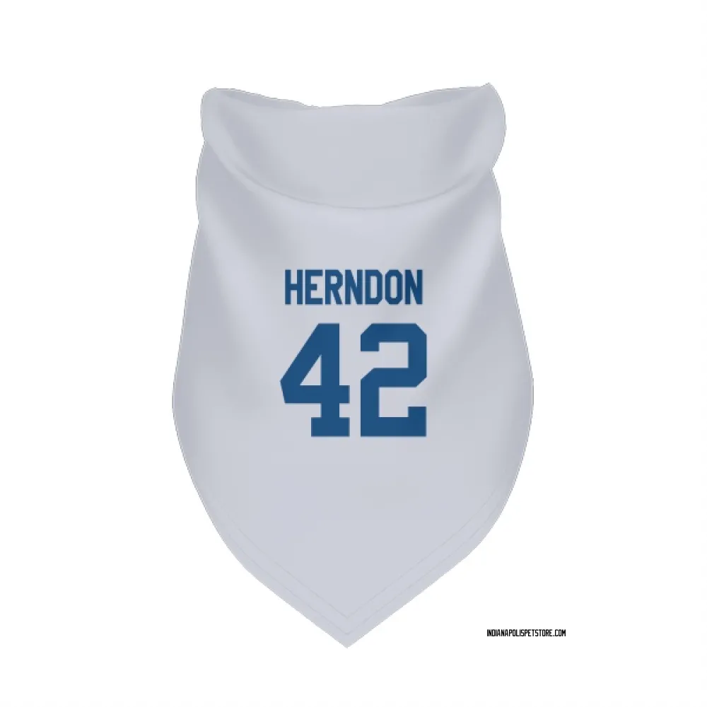 Indianapolis Colts Tre Herndon White Pet Bandana for Dog & Cat