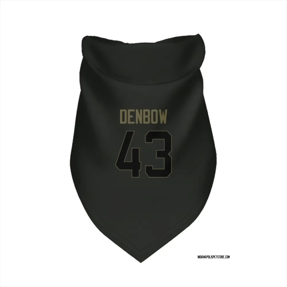 Indianapolis Colts Trevor Denbow Black Service Pet Bandana for Dog & Cat