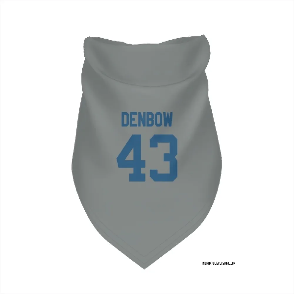Indianapolis Colts Trevor Denbow Gray Pet Bandana for Dog & Cat