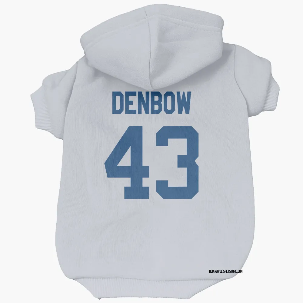 Indianapolis Colts Trevor Denbow White Pet Hoodie for Dog & Cat