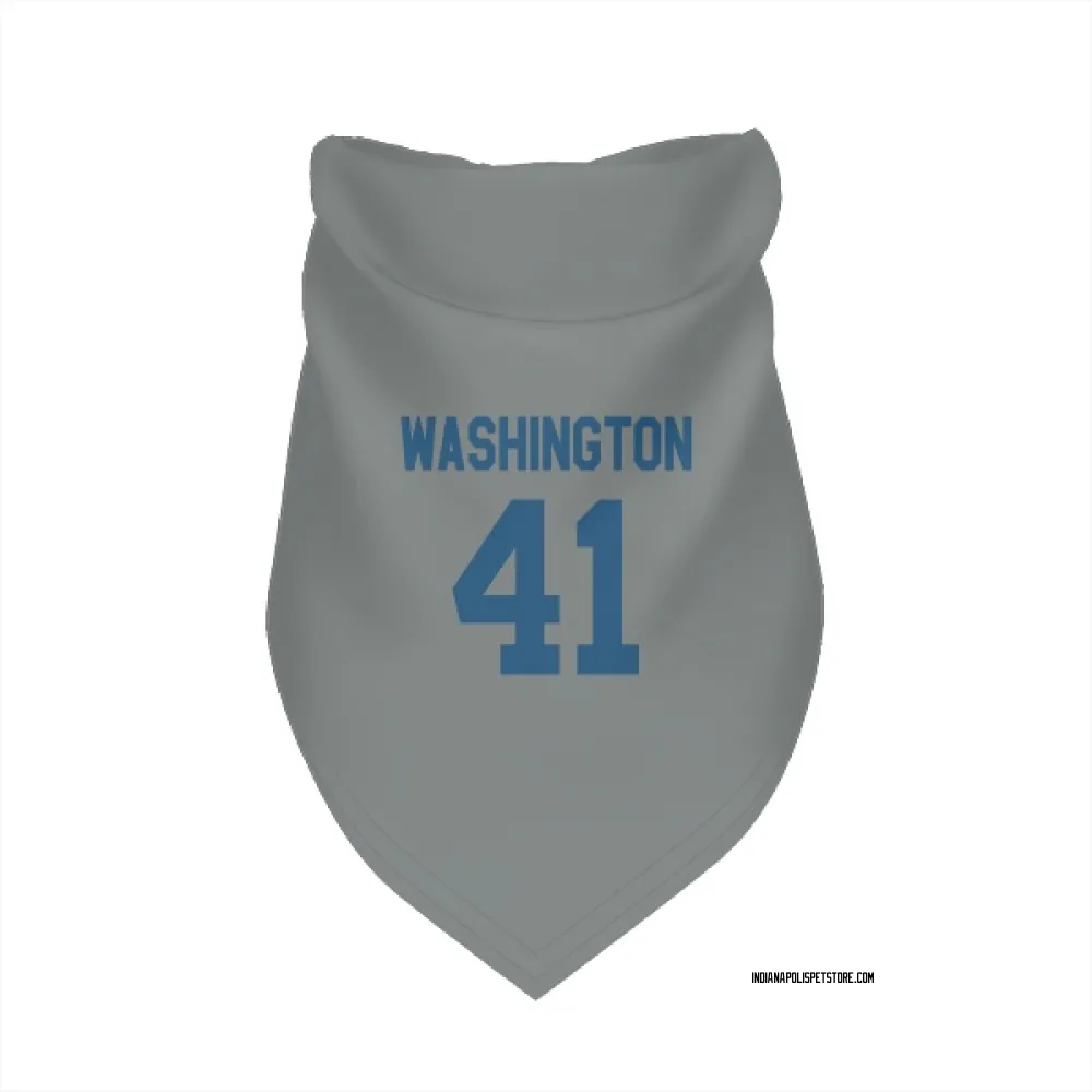 Indianapolis Colts Trey Washington Gray Pet Bandana for Dog & Cat