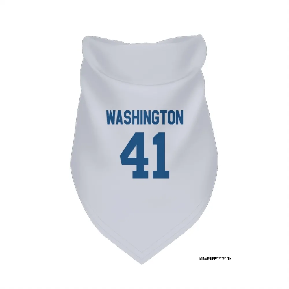 Indianapolis Colts Trey Washington White Pet Bandana for Dog & Cat