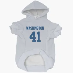 Indianapolis Colts Trey Washington White Pet Hoodie for Dog & Cat