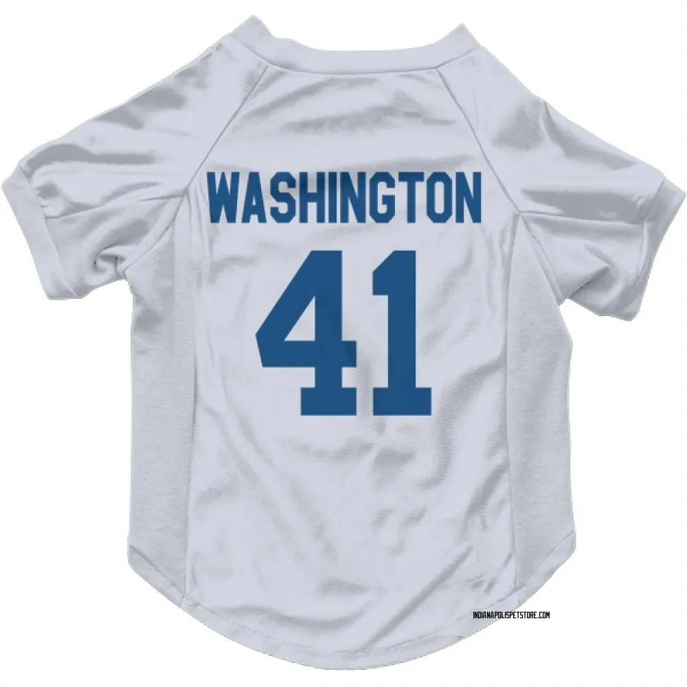 Indianapolis Colts Trey Washington White Pet Jersey for Dog & Cat