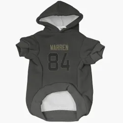 Indianapolis Colts Tyler Warren Black Service Pet Hoodie for Dog & Cat