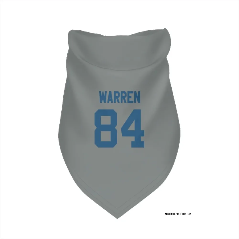 Indianapolis Colts Tyler Warren Gray Pet Bandana for Dog & Cat