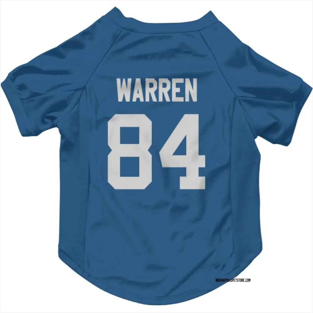 Indianapolis Colts Tyler Warren Royal Pet Jersey for Dog & Cat