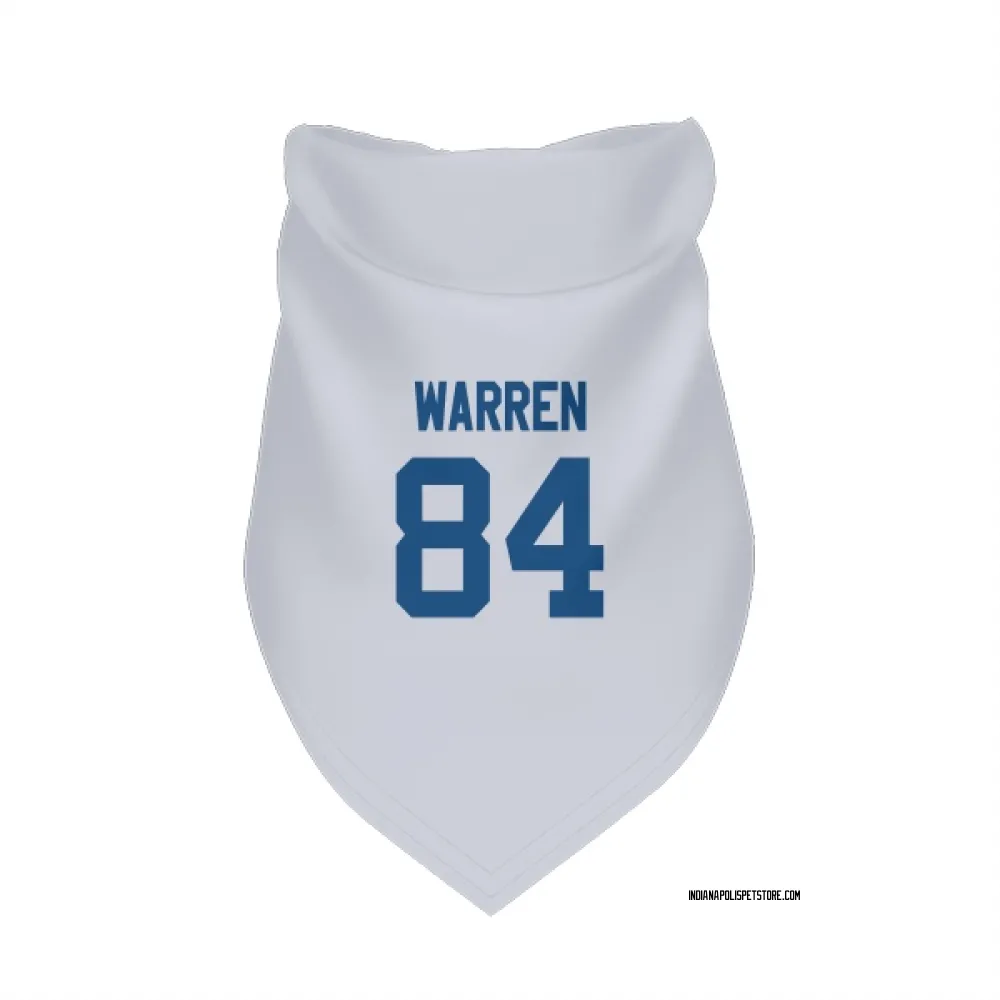 Indianapolis Colts Tyler Warren White Pet Bandana for Dog & Cat