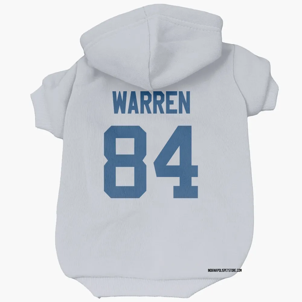 Indianapolis Colts Tyler Warren White Pet Hoodie for Dog & Cat