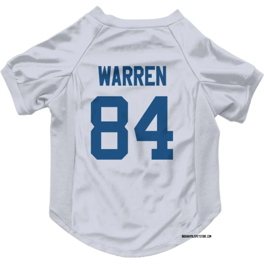 Indianapolis Colts Tyler Warren White Pet Jersey for Dog & Cat