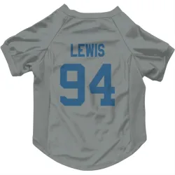 Indianapolis Colts Tyquan Lewis Gray Pet Jersey for Dog & Cat