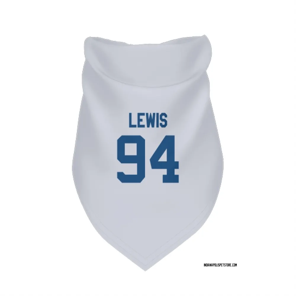 Indianapolis Colts Tyquan Lewis White Pet Bandana for Dog & Cat