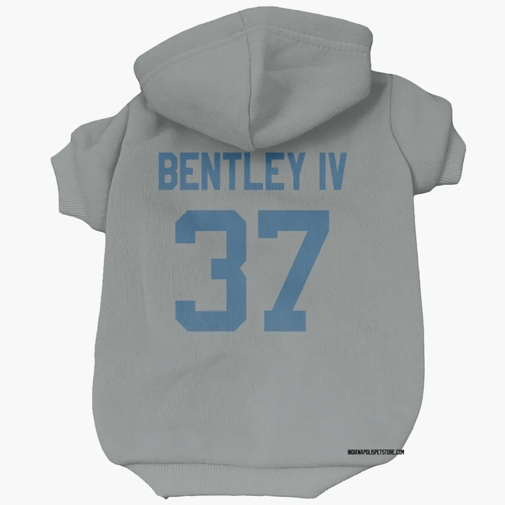 Indianapolis Colts Ulysses Bentley IV Gray Pet Hoodie for Dog & Cat