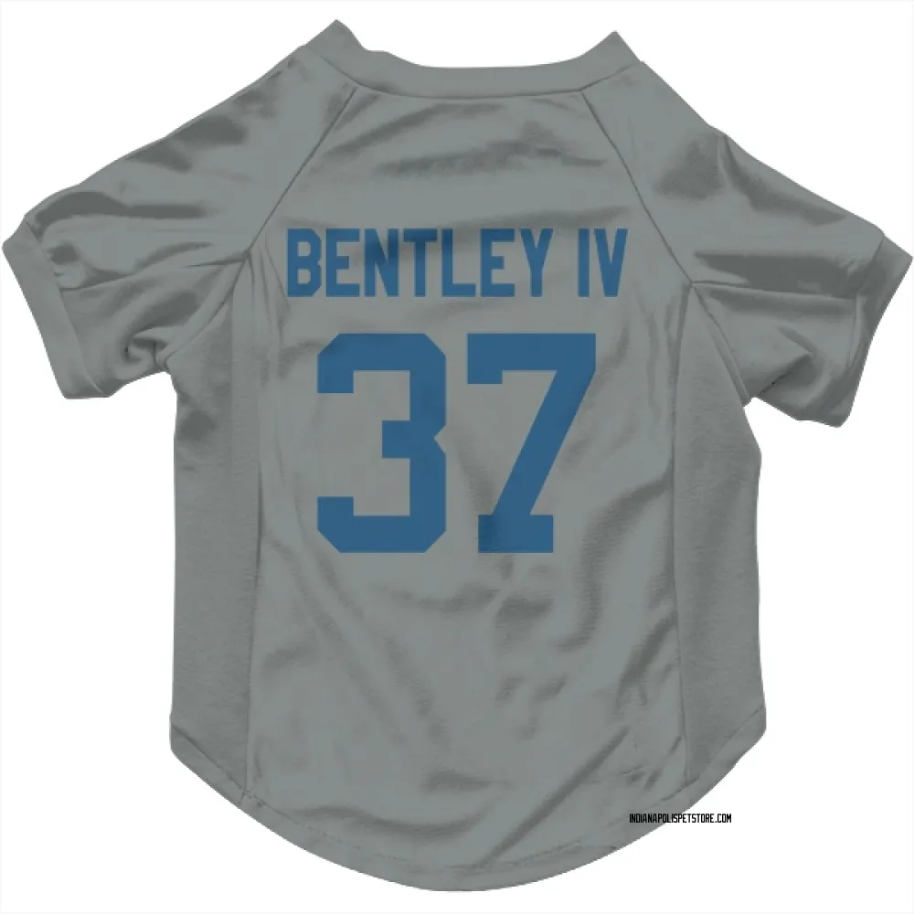 Indianapolis Colts Ulysses Bentley IV Gray Pet Jersey for Dog & Cat