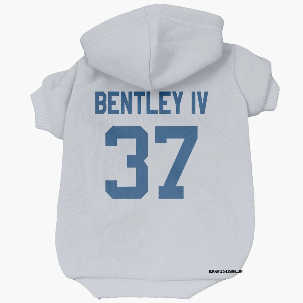 Indianapolis Colts Ulysses Bentley IV White Pet Hoodie for Dog & Cat