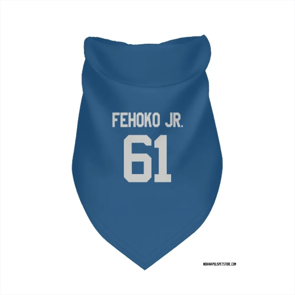 Indianapolis Colts Viliami Fehoko Jr. Royal Pet Bandana for Dog & Cat