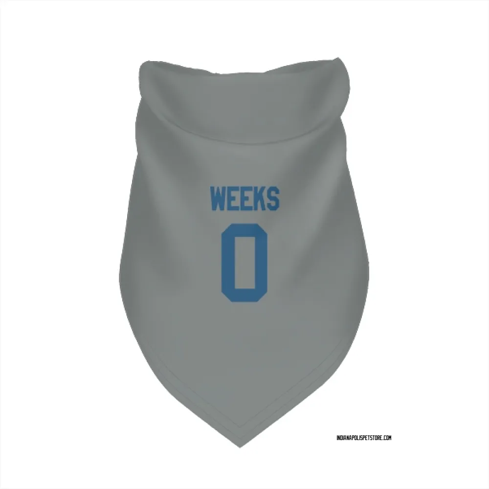 Indianapolis Colts West Weeks Gray Pet Bandana for Dog & Cat