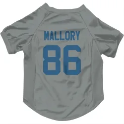 Indianapolis Colts Will Mallory Gray Pet Jersey for Dog & Cat