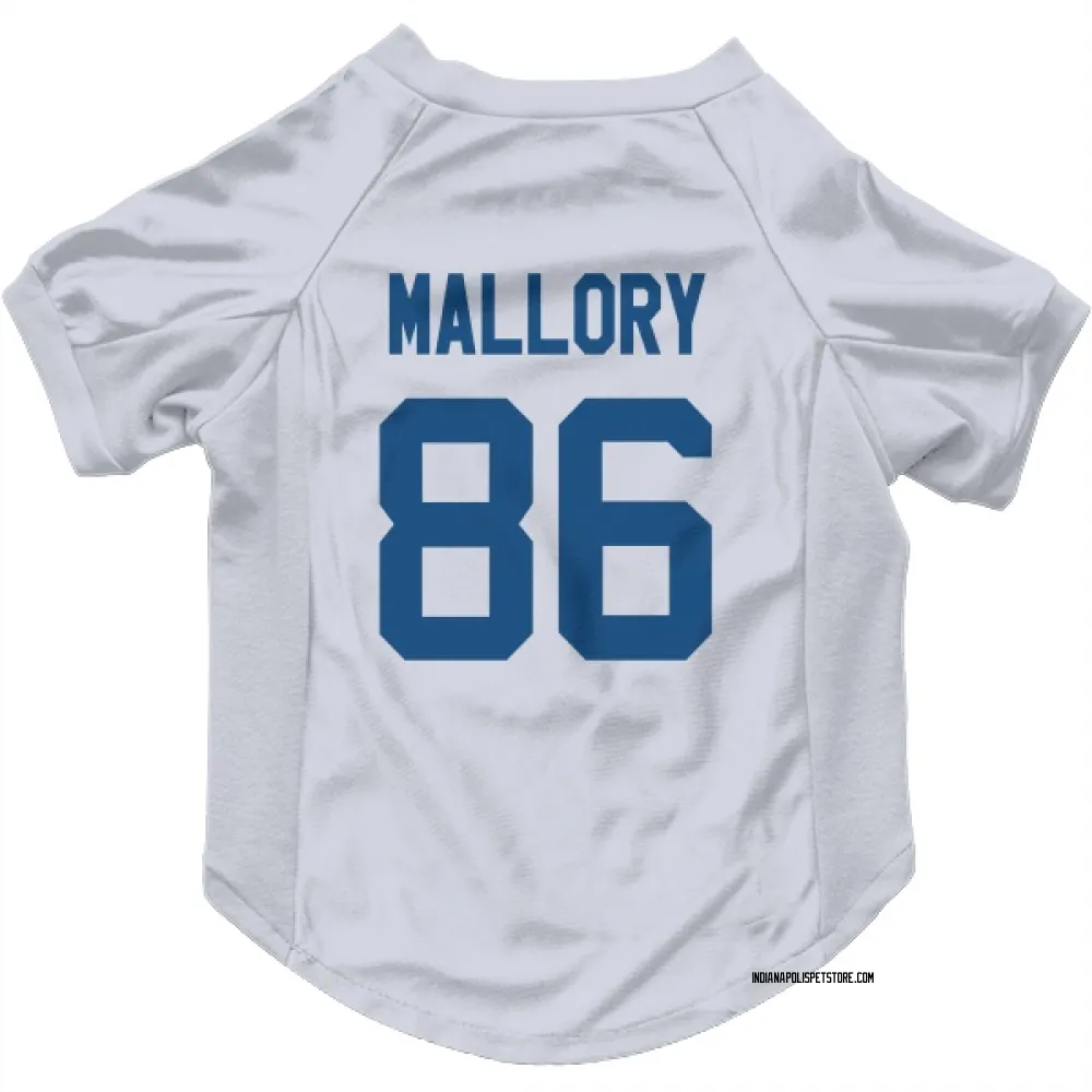 Indianapolis Colts Will Mallory White Pet Jersey for Dog & Cat