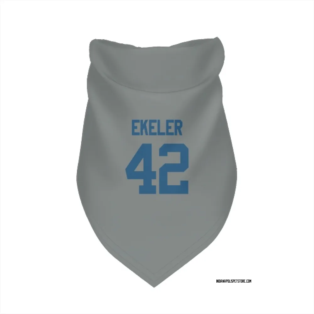 Indianapolis Colts Wyett Ekeler Gray Pet Bandana for Dog & Cat