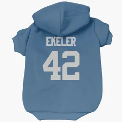 Indianapolis Colts Wyett Ekeler Royal Pet Hoodie for Dog & Cat