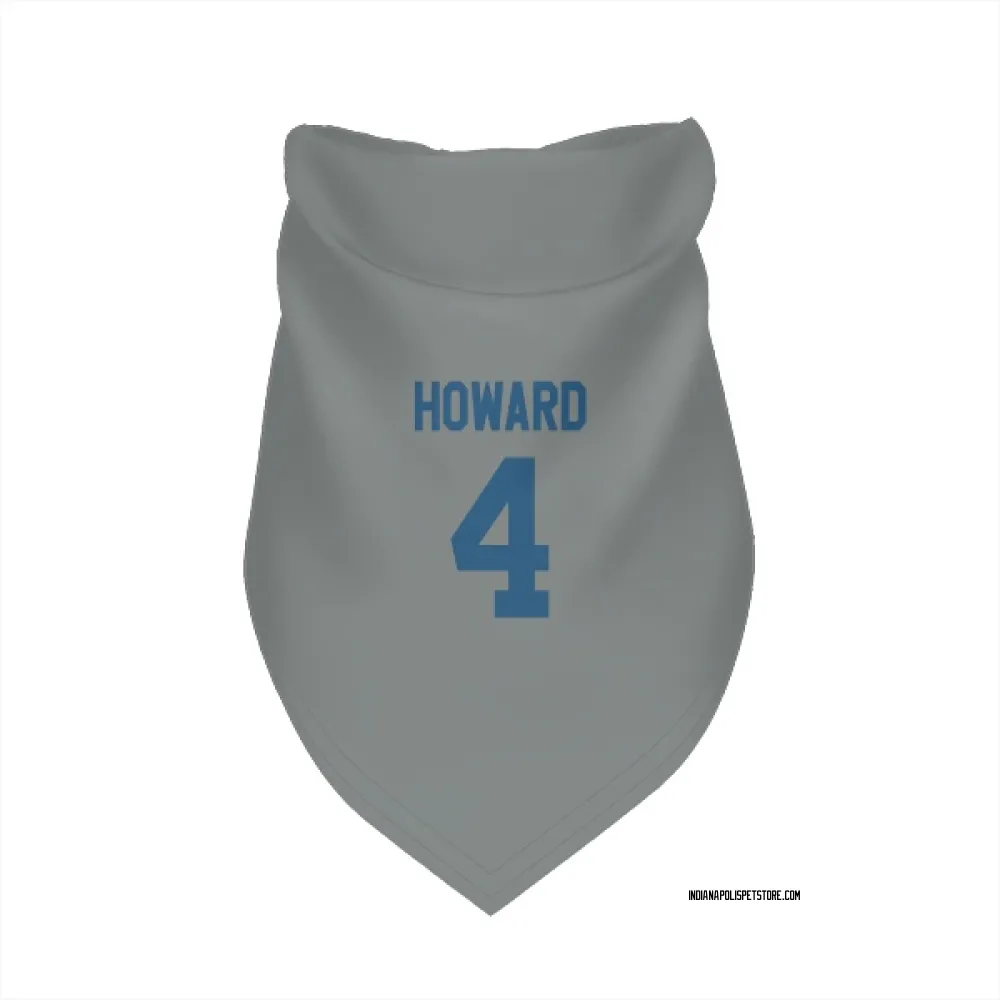 Indianapolis Colts Xavien Howard Gray Pet Bandana for Dog & Cat