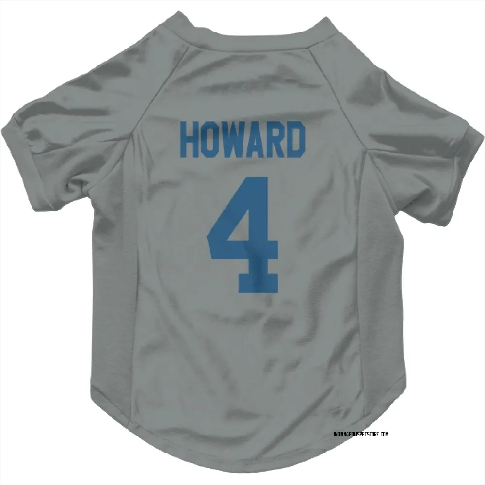 Indianapolis Colts Xavien Howard Gray Pet Jersey for Dog & Cat