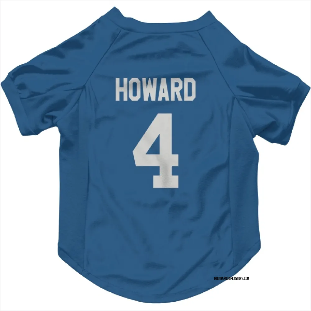 Indianapolis Colts Xavien Howard Royal Pet Jersey for Dog & Cat